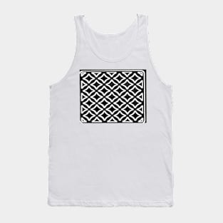 Celtic black and white weave Tank Top